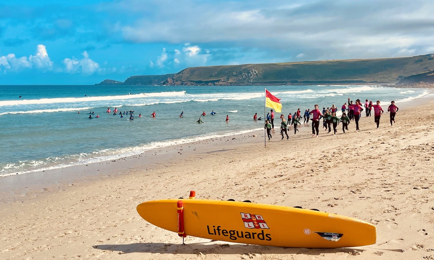 Surfing at Sennen