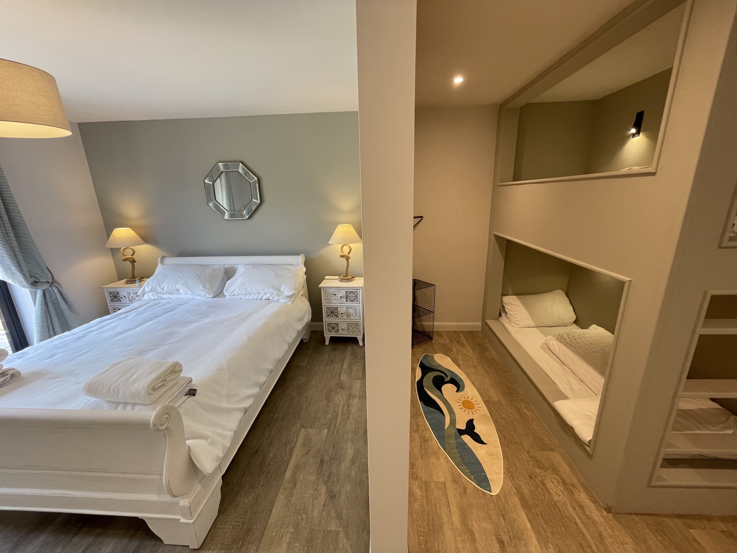 One of the family bedrooms